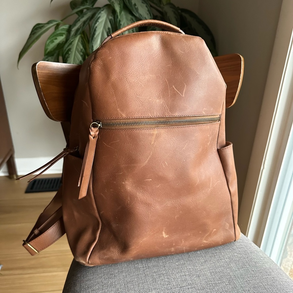 Able Alem Leather Backpack